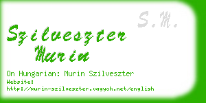 szilveszter murin business card